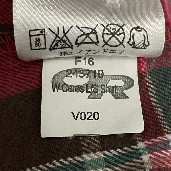 Outdoor Research pink Ceres flannel button down shirt - Picture 5 of 6